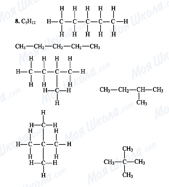 ГДЗ Хімія 10 клас сторінка 8