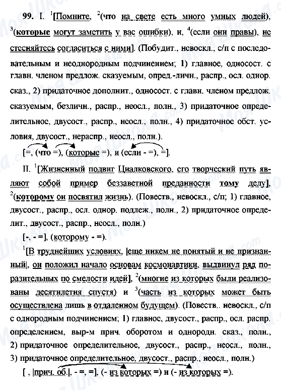 ГДЗ Русский язык 9 класс страница 99