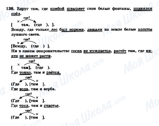 ГДЗ Російська мова 9 клас сторінка 126