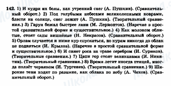 ГДЗ Російська мова 9 клас сторінка 142