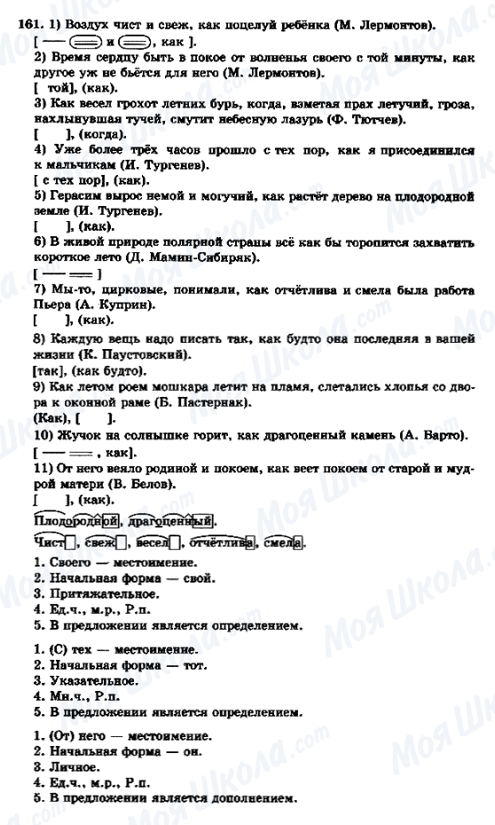 ГДЗ Російська мова 9 клас сторінка 161