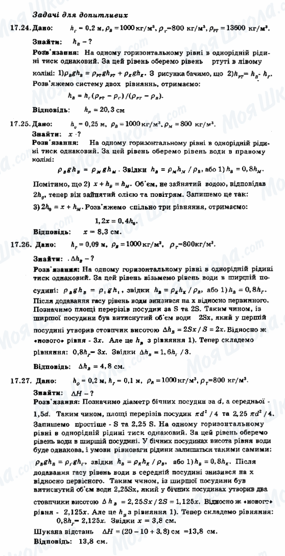 ГДЗ Фізика 8 клас сторінка 17.24-17.27