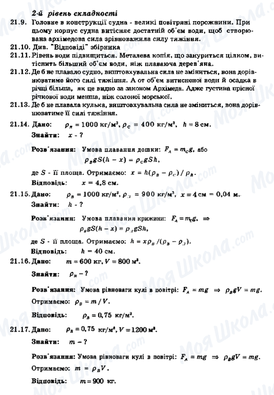 ГДЗ Фізика 8 клас сторінка 21.9-21.17