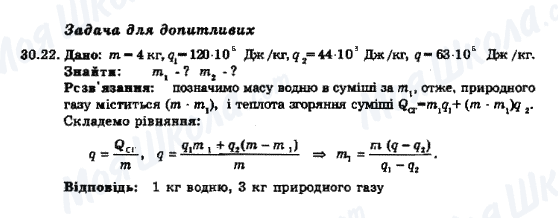 ГДЗ Фізика 8 клас сторінка 30.22