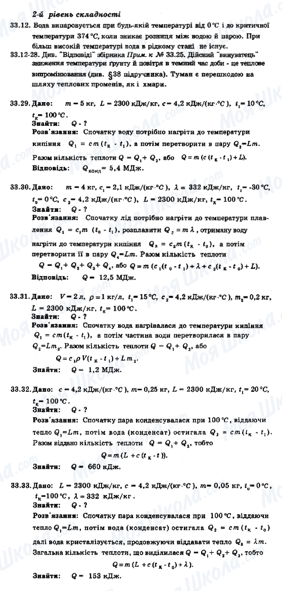 ГДЗ Физика 8 класс страница 33.12-33.33