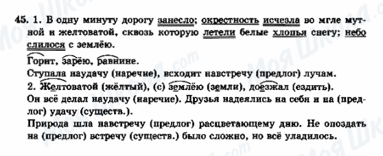 ГДЗ Російська мова 9 клас сторінка 45
