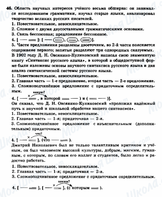 ГДЗ Русский язык 9 класс страница 46