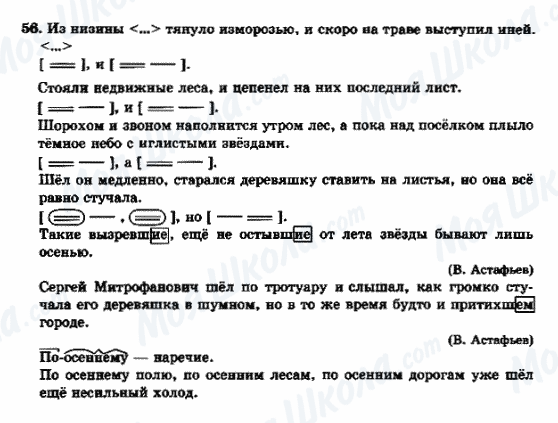 ГДЗ Російська мова 9 клас сторінка 56