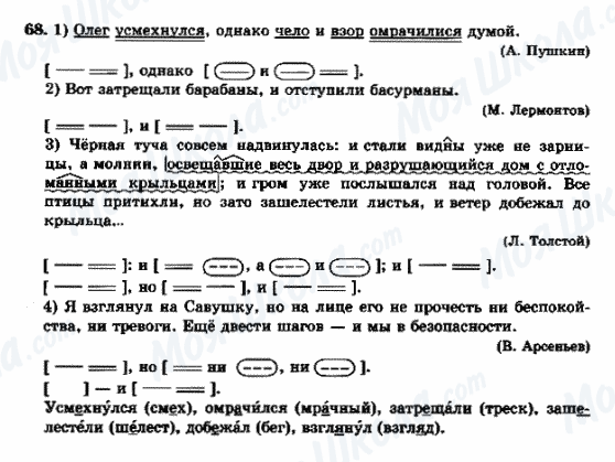 ГДЗ Російська мова 9 клас сторінка 68