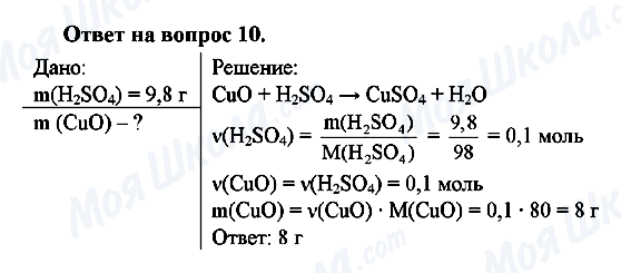 ГДЗ Хімія 8 клас сторінка 10