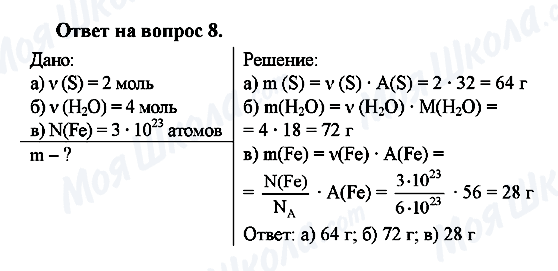 ГДЗ Химия 8 класс страница 8