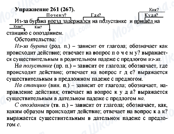 ГДЗ Російська мова 5 клас сторінка 261(267)