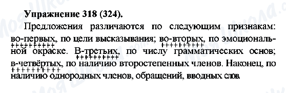 ГДЗ Російська мова 5 клас сторінка 318(324)