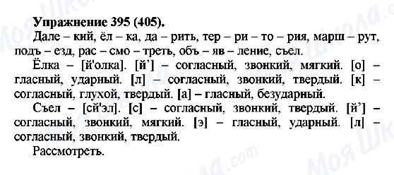 ГДЗ Русский язык 5 класс страница 395(405)