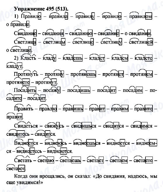 ГДЗ Русский язык 5 класс страница 495(513)