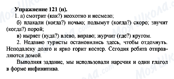 ГДЗ Русский язык 5 класс страница Упражнение121(н)
