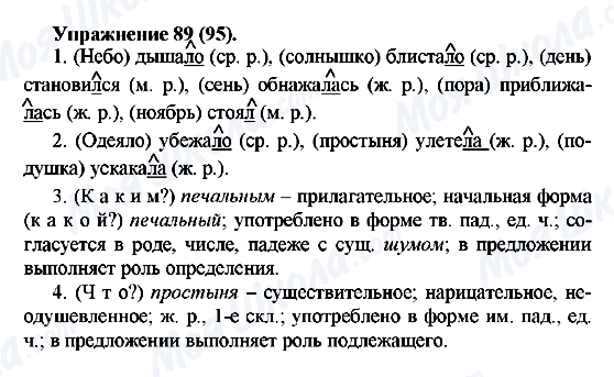 ГДЗ Русский язык 5 класс страница Упражнение89(95)