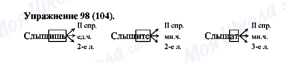 ГДЗ Русский язык 5 класс страница Упражнение98(104)