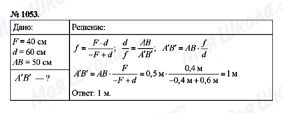 ГДЗ Фізика 8 клас сторінка 1053