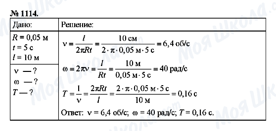 ГДЗ Физика 9 класс страница 1114