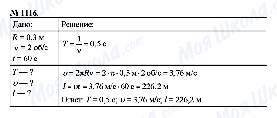 ГДЗ Физика 9 класс страница 1116