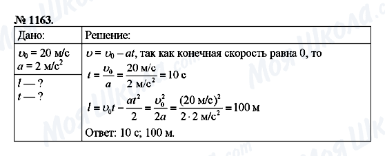 ГДЗ Фізика 9 клас сторінка 1163