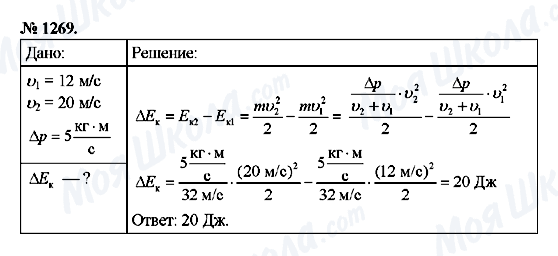 ГДЗ Фізика 9 клас сторінка 1269
