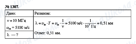 ГДЗ Физика 9 класс страница 1307