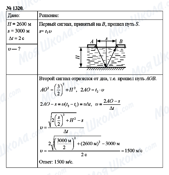 ГДЗ Физика 9 класс страница 1320