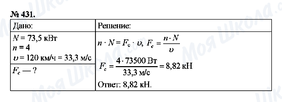 ГДЗ Физика 7 класс страница 431