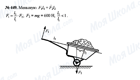 ГДЗ Фізика 7 клас сторінка 449