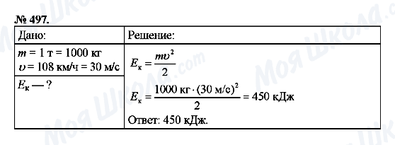 ГДЗ Физика 7 класс страница 497