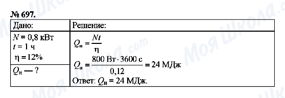 ГДЗ Физика 8 класс страница 697