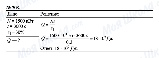 ГДЗ Физика 8 класс страница 708