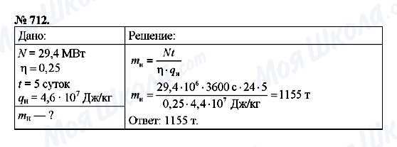 ГДЗ Фізика 8 клас сторінка 712