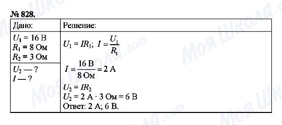 ГДЗ Фізика 8 клас сторінка 828