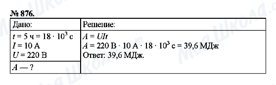 ГДЗ Физика 8 класс страница 876