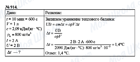 ГДЗ Физика 8 класс страница 914