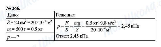 ГДЗ Фізика 7 клас сторінка 266