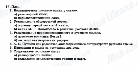 ГДЗ Російська мова 10 клас сторінка 14