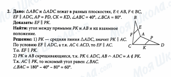 ГДЗ Геометрія 10 клас сторінка 2