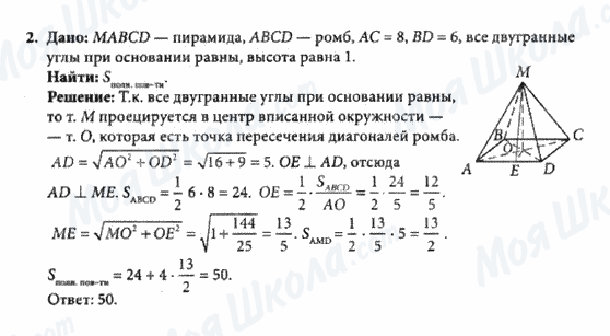 ГДЗ Геометрія 10 клас сторінка 2