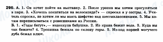 ГДЗ Російська мова 10 клас сторінка 296