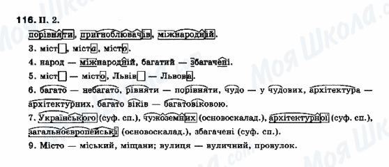 ГДЗ Українська мова 10 клас сторінка 116
