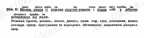 ГДЗ Українська мова 10 клас сторінка 204