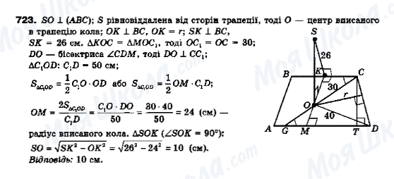 ГДЗ Геометрия 10 класс страница 723