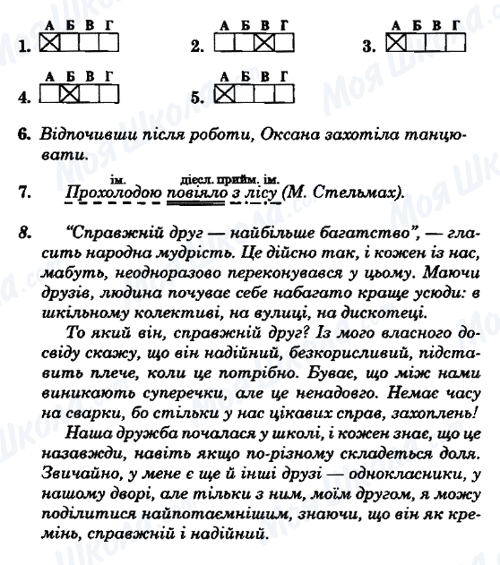 ГДЗ Укр мова 8 класс страница Варіант-15