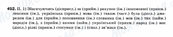 ГДЗ Українська мова 10 клас сторінка 452