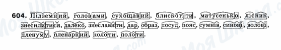 ГДЗ Українська мова 10 клас сторінка 604