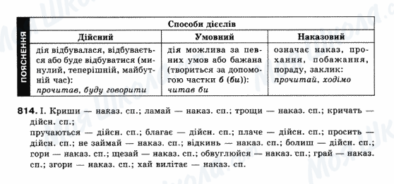 ГДЗ Українська мова 10 клас сторінка 814